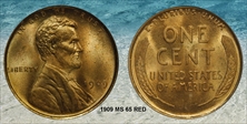 1909 1C Lincoln MS65RD