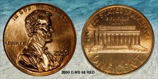 2000-D 1C MS68RD