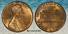 1981-D 1C MS66RD