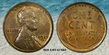 1920-S 1C MS63RB