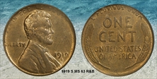 1919-S 1C MS63RB