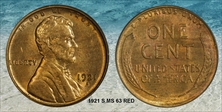 1921-S 1C MS63RD