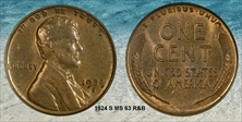 1924-S 1C MS63RB