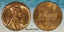 1968-D 1C MS66RD