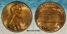 1969-S 1C MS66RD