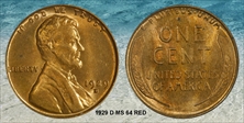 1929-D 1C MS64RD