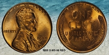 1955-D 1C MS66RD