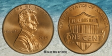 2014-D 1C Shield MS67RD