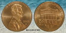2019-D 1C Shield MS67RD