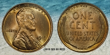 1919 1C MS65RD