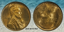 1928 1C MS65RD