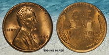 1954 1C MS66RD