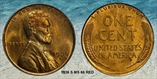 1936-S 1C MS66RD