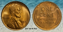 1937 1C MS66RD