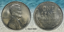 1943-S 1C MS67