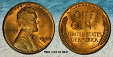 1940-D 1C MS66RD