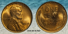 1936 1C MS66RD