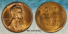 1957-D 1C MS66RD