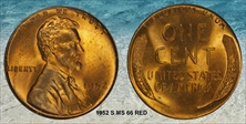 1952-S 1C MS66RD