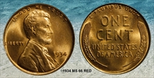 1934 1C MS66RD