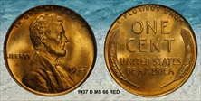 1937-D 1C MS66RD