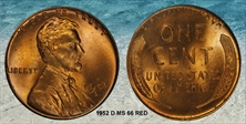 1952-D 1C MS66RD