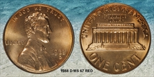 1988-D 1C MS67RD