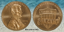 2016-D 1C Shield MS67RD