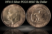 1974-S $1 Silver MS67