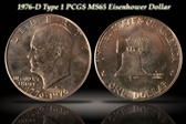 1976-D $1 Type 1 MS65