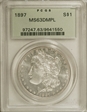 1897 $1 MS63DMPL