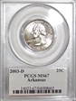 2003-D 25C Arkansas MS67