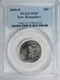 2000-D 25C New Hampshire MS67