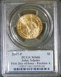 2007-P $1 John Adams Position A - First Day of Issue MS66