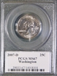 2007-D 25C Washington MS67