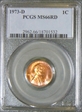1973-D 1C MS66RD