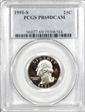 1991-S 25C PR69DCAM
