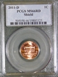 2011-D 1C Shield MS66RD