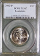 2002-P 25C Louisiana MS67