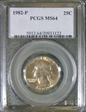 1982-P 25C MS64