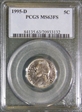 1995-D 5C MS63FS