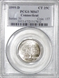 1999-D 25C Connecticut MS67