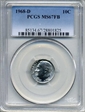 1968-D 10C MS67FB