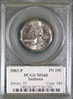 2002-P 25C Indiana MS68