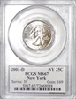 2001-D 25C New York MS67