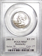2001-D 25C Kentucky MS67