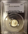 1939-D 10C MS65FB