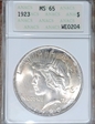 1923 $1 MS65