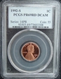 1992-S 1C PR69DCAM