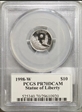 1998-W $10 Statue of Liberty Mercanti Signature PR70DCAM